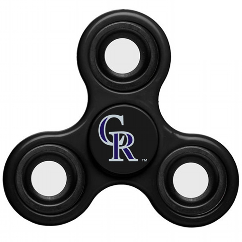 MLB Colorado Rockies 3 Way Fidget Spinner C46 - Black